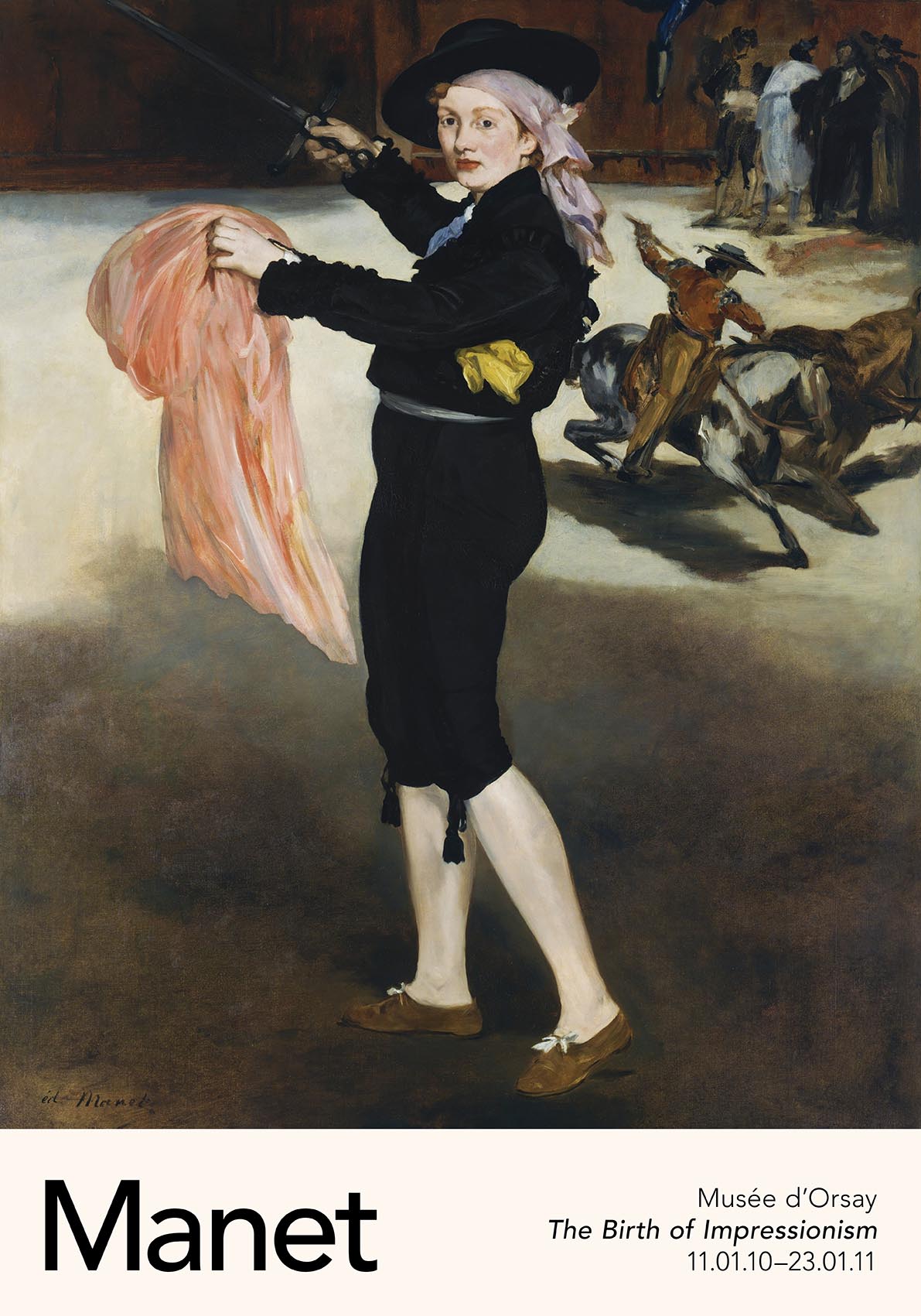 Mademoiselle Victorine by Manet Exhibition Poster