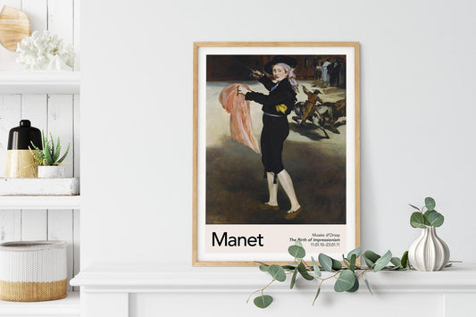 Mademoiselle Victorine by Manet Exhibition Poster