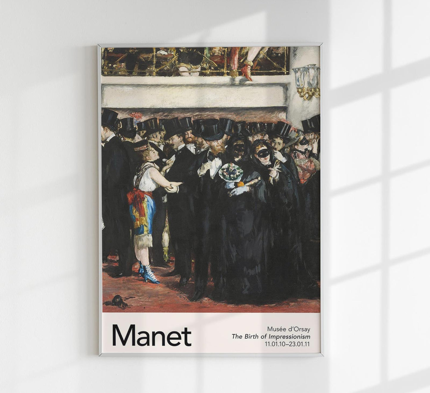 Masked Ball at the Opera by Manet Exhibition Poster