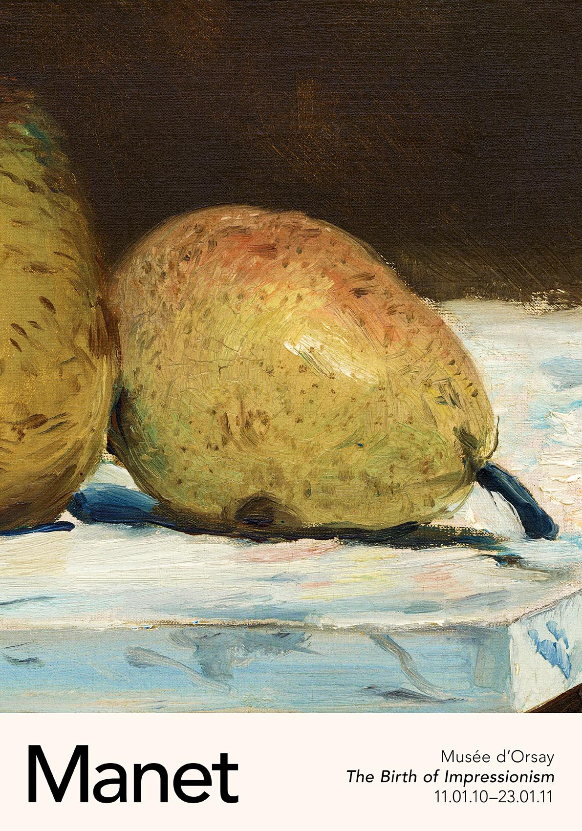 Pears by Manet Exhibition Poster