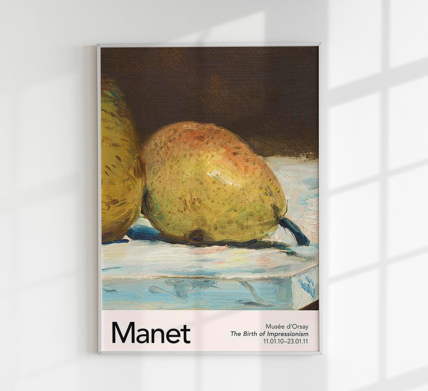 Pears by Manet Exhibition Poster