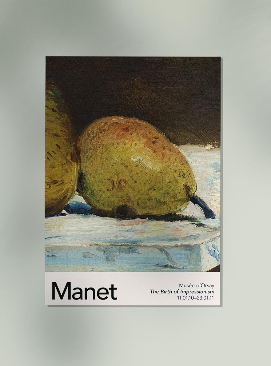 Pears by Manet Exhibition Poster