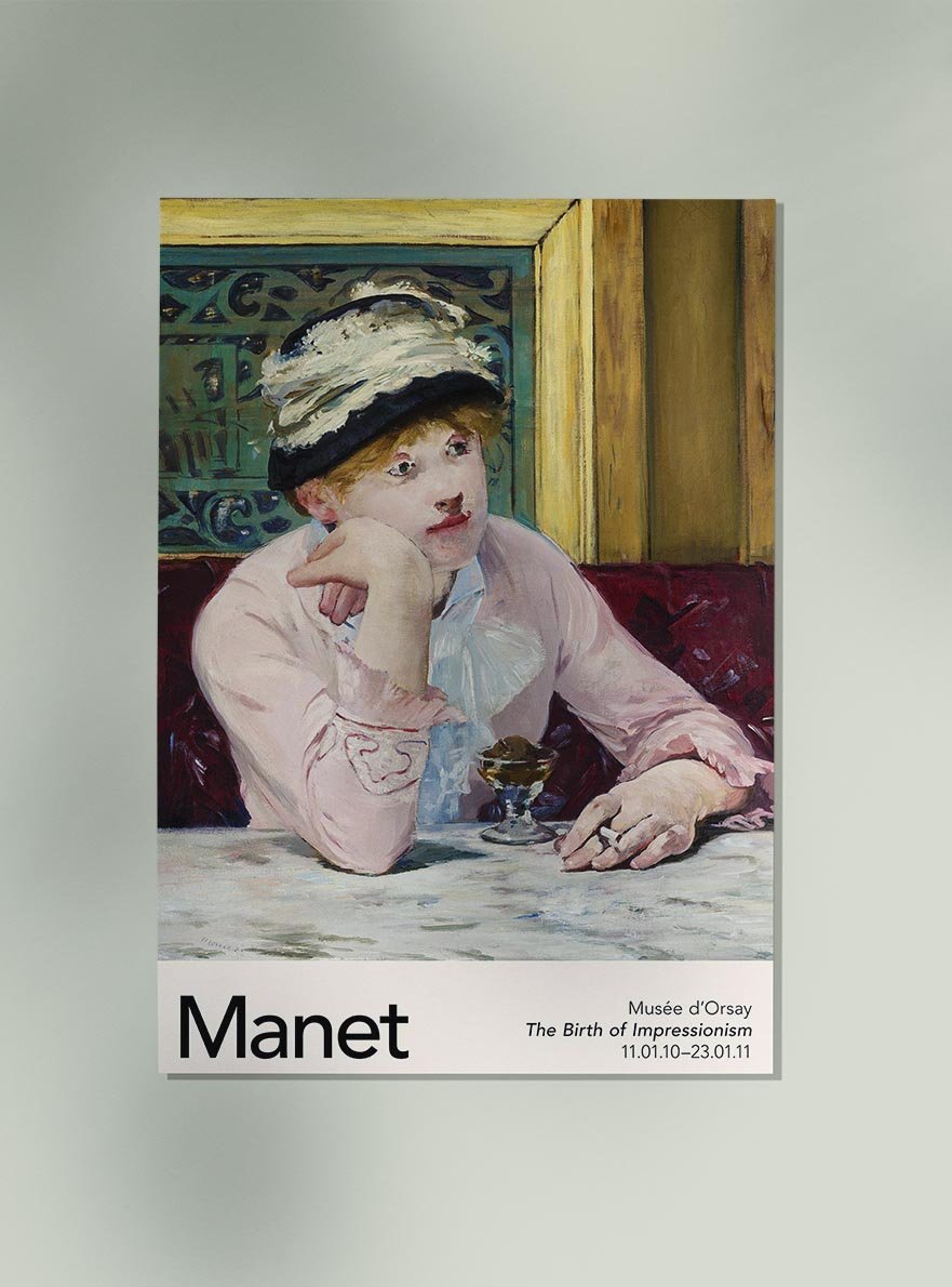 Plum Brandy by Manet Exhibition Poster