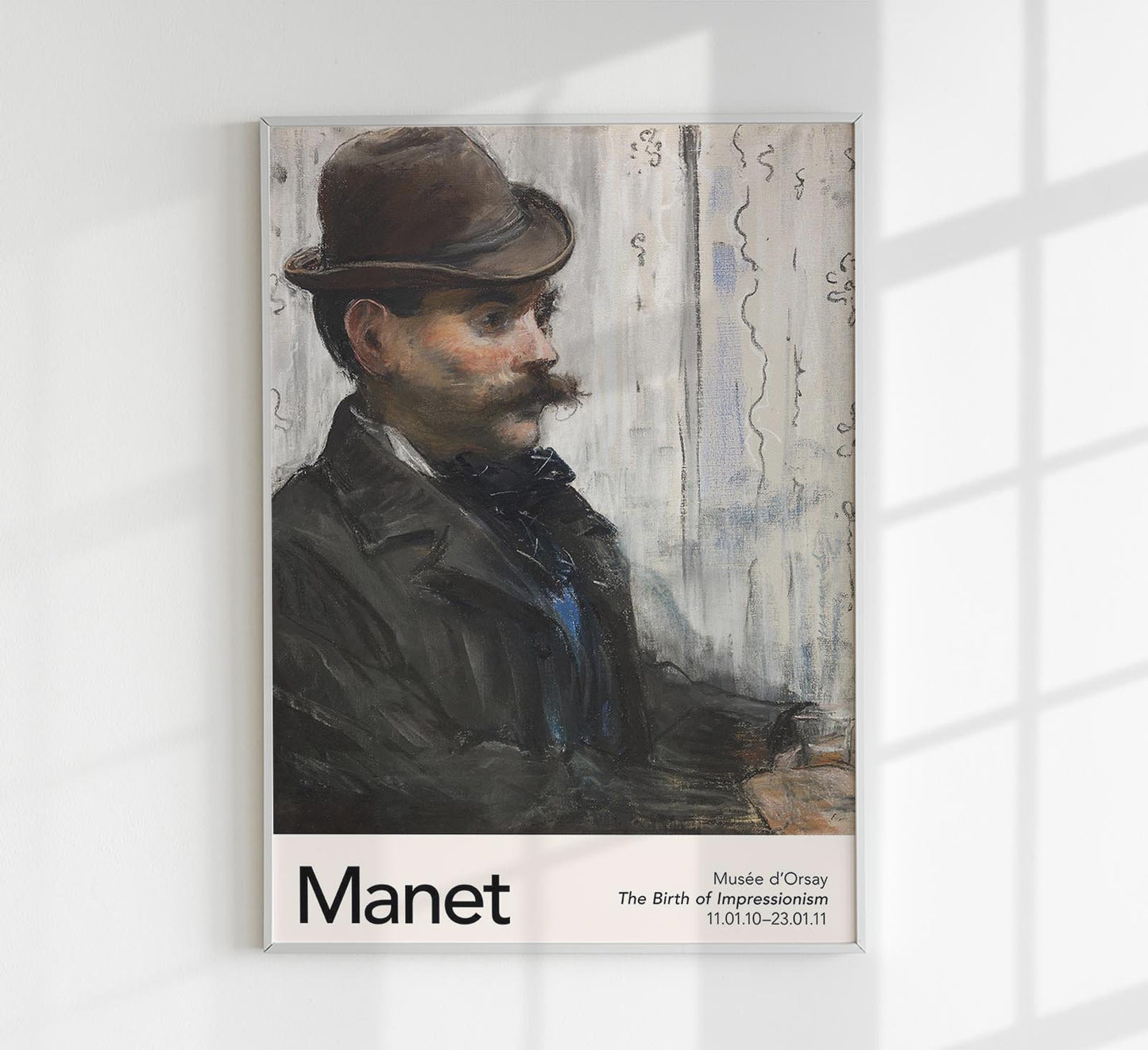 Portrait of Alphonse Maureau by Manet Exhibition Poster