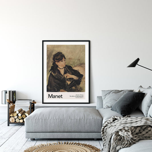 Berthe Morisot with a Fan by Manet Exhibition Poster