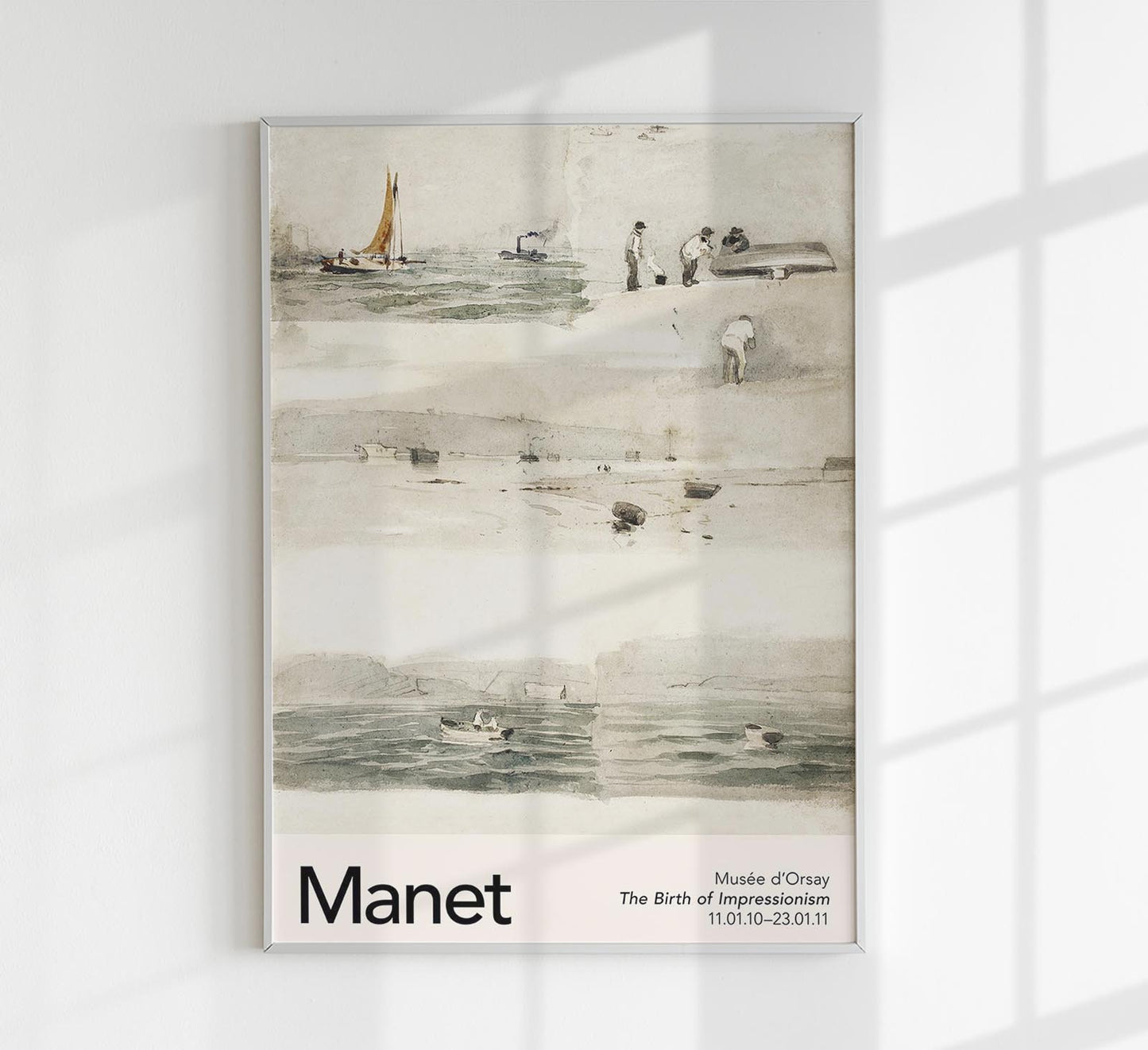 Sketches of Marine Scenes by Manet Exhibition Poster