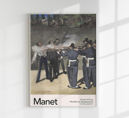 Execution of Emperor Maximillian by Manet Exhibition Poster