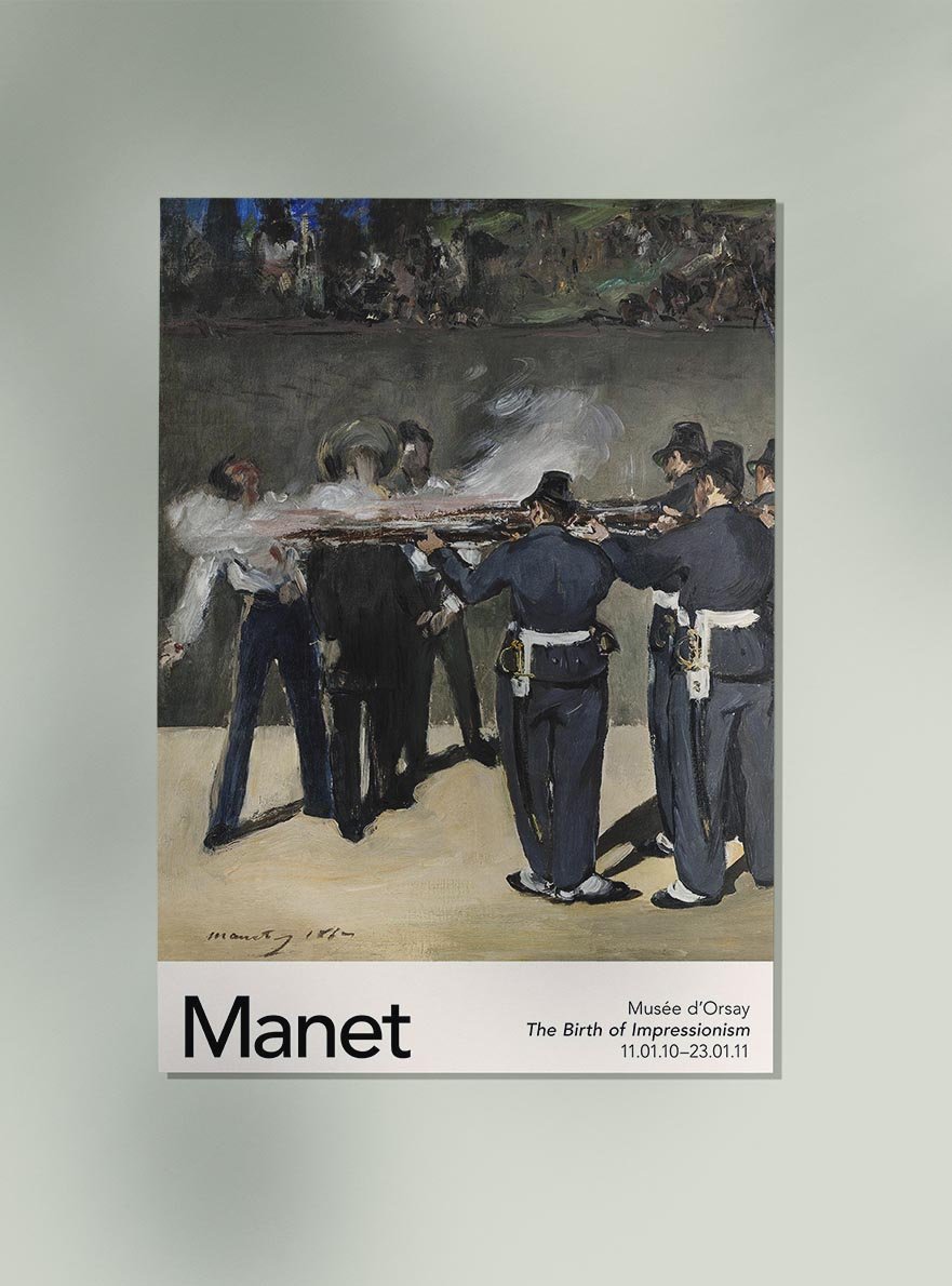 Execution of Emperor Maximillian by Manet Exhibition Poster