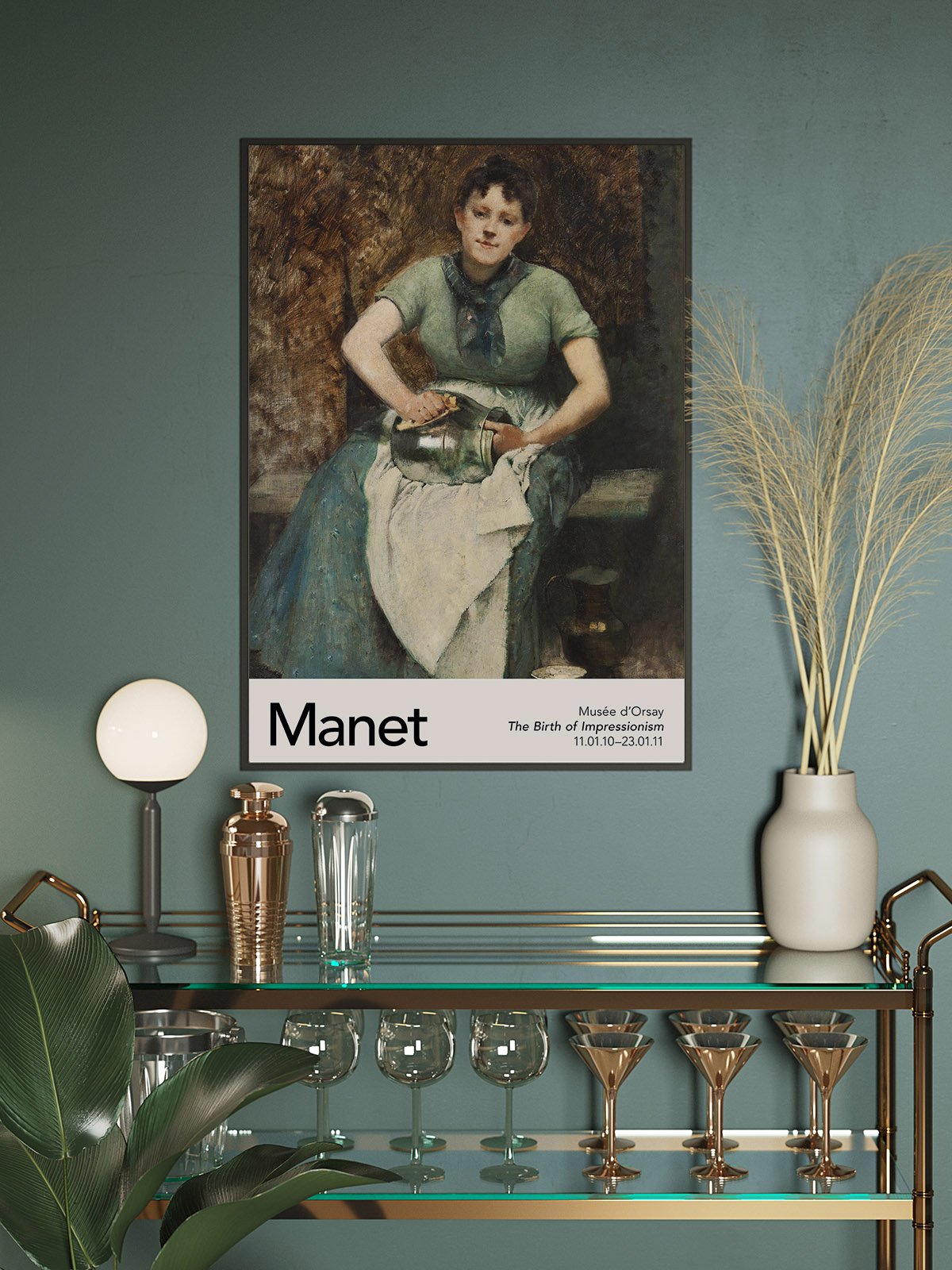 The Servant by Manet Exhibition Poster