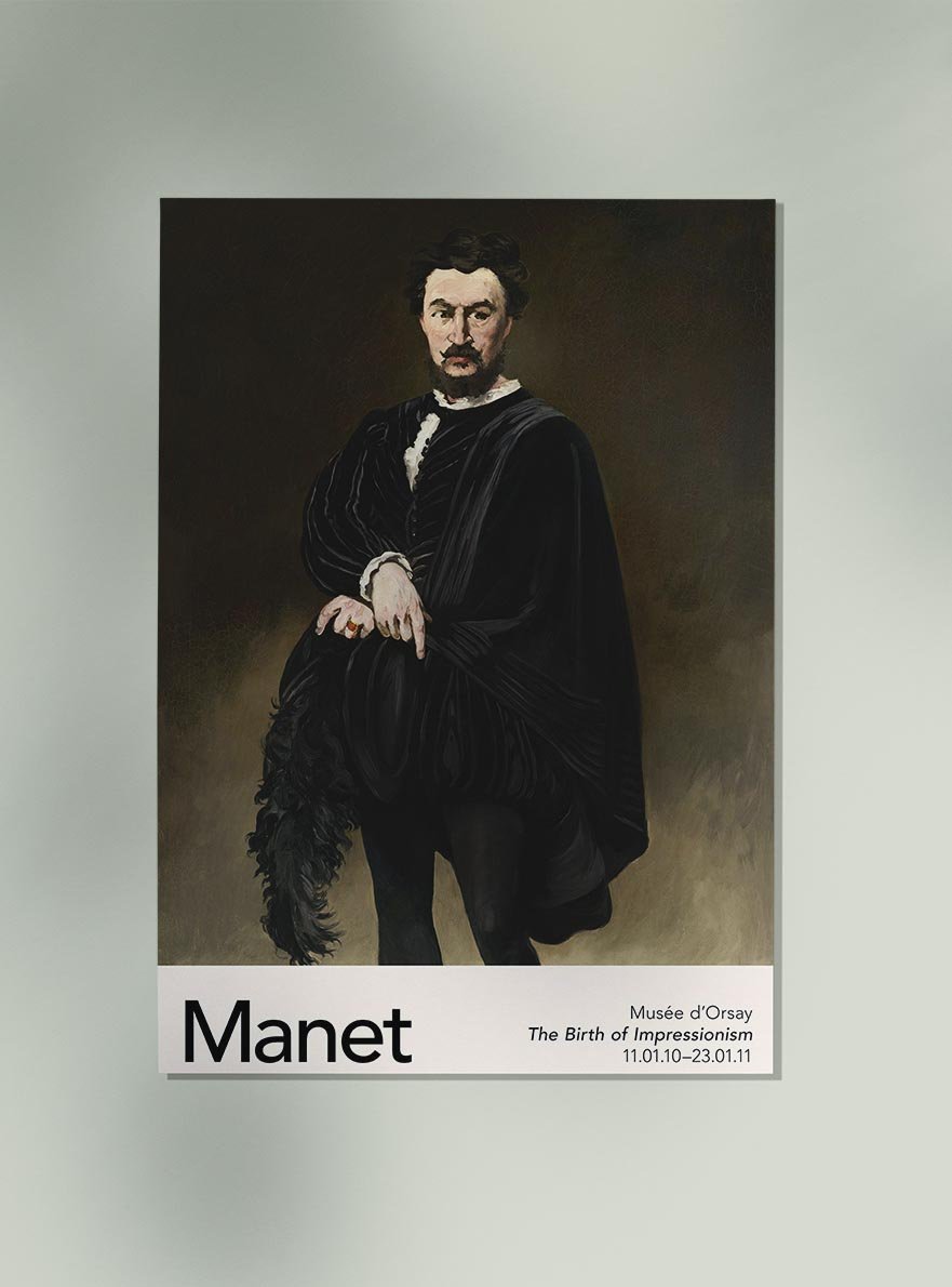 The Tragic Actor by Manet Exhibition Poster