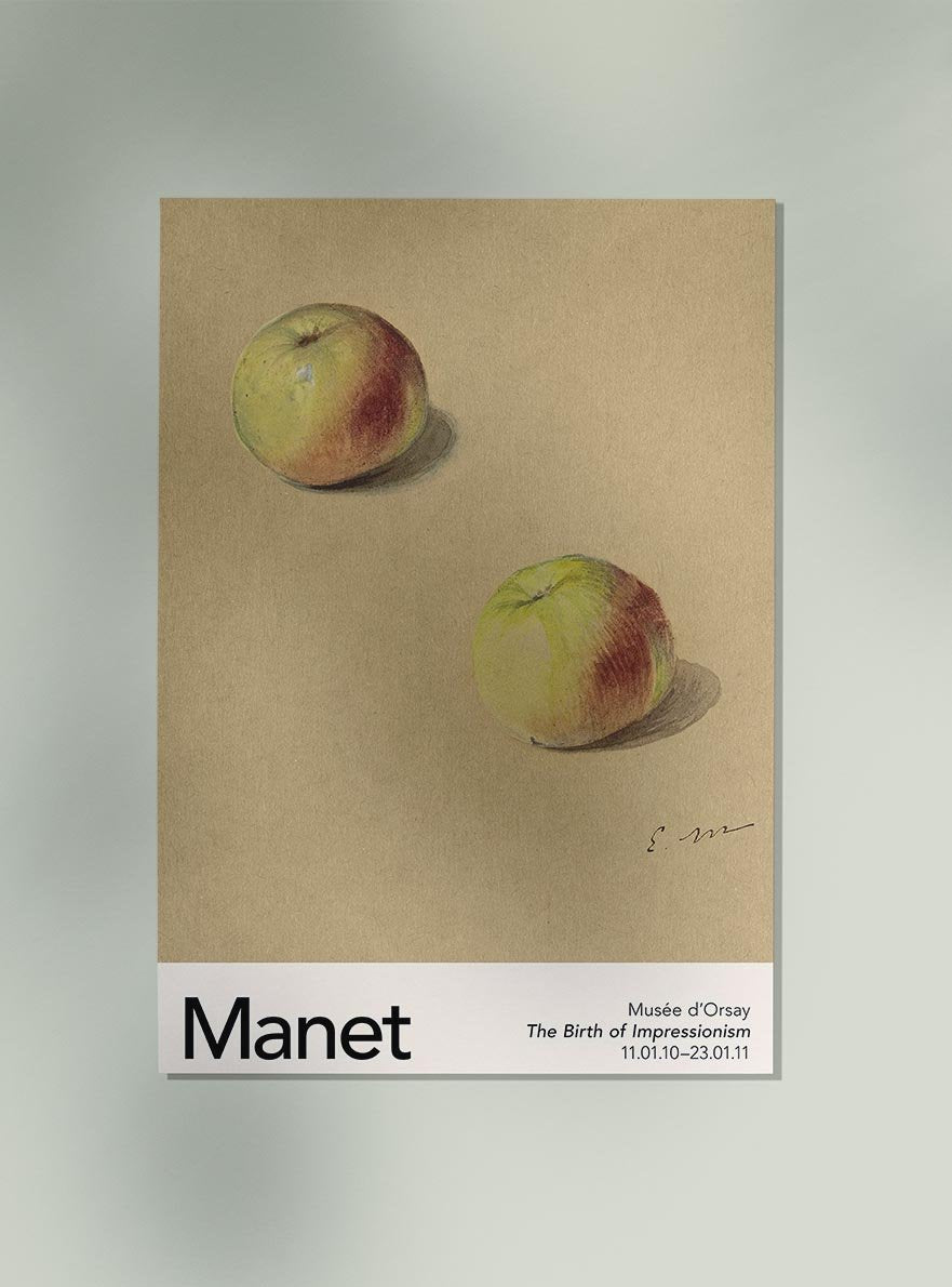Two Apples by Manet Exhibition Poster