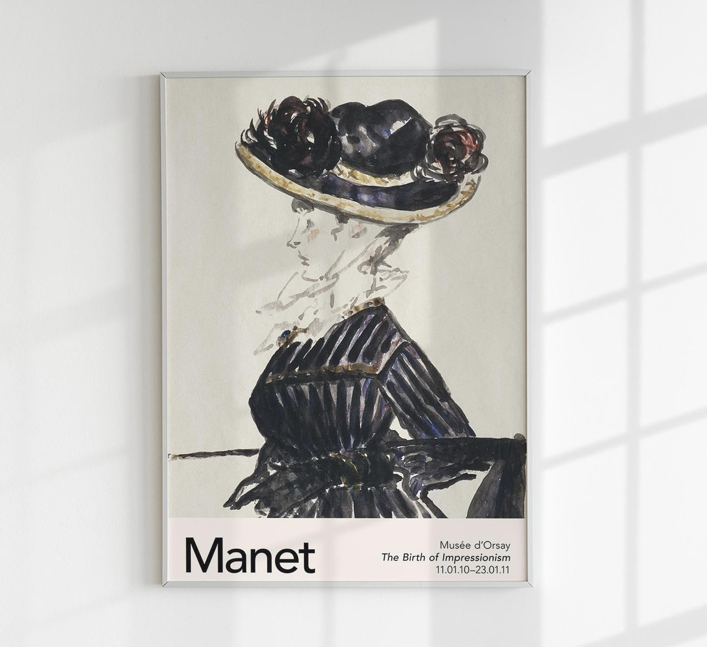 Woman in Large Hat by Manet Exhibition Poster