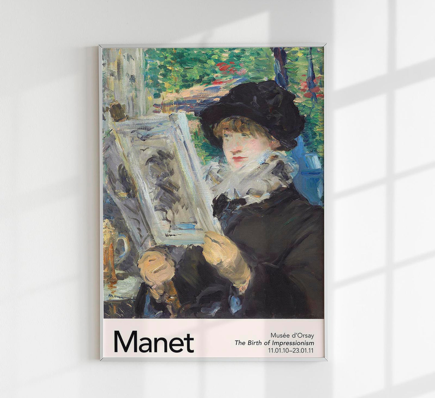Woman Reading by Manet Exhibition Poster