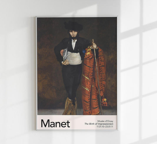 Young Man in Costume by Manet Exhibition Poster