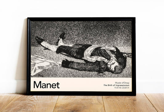 Dead Toreador 1866 Nr 1 by Manet Exhibition Poster