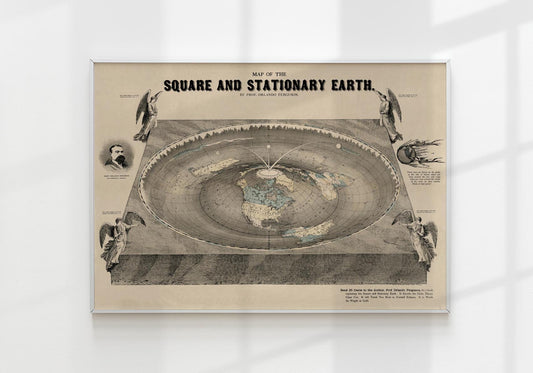 Square and Stationary Earth Map