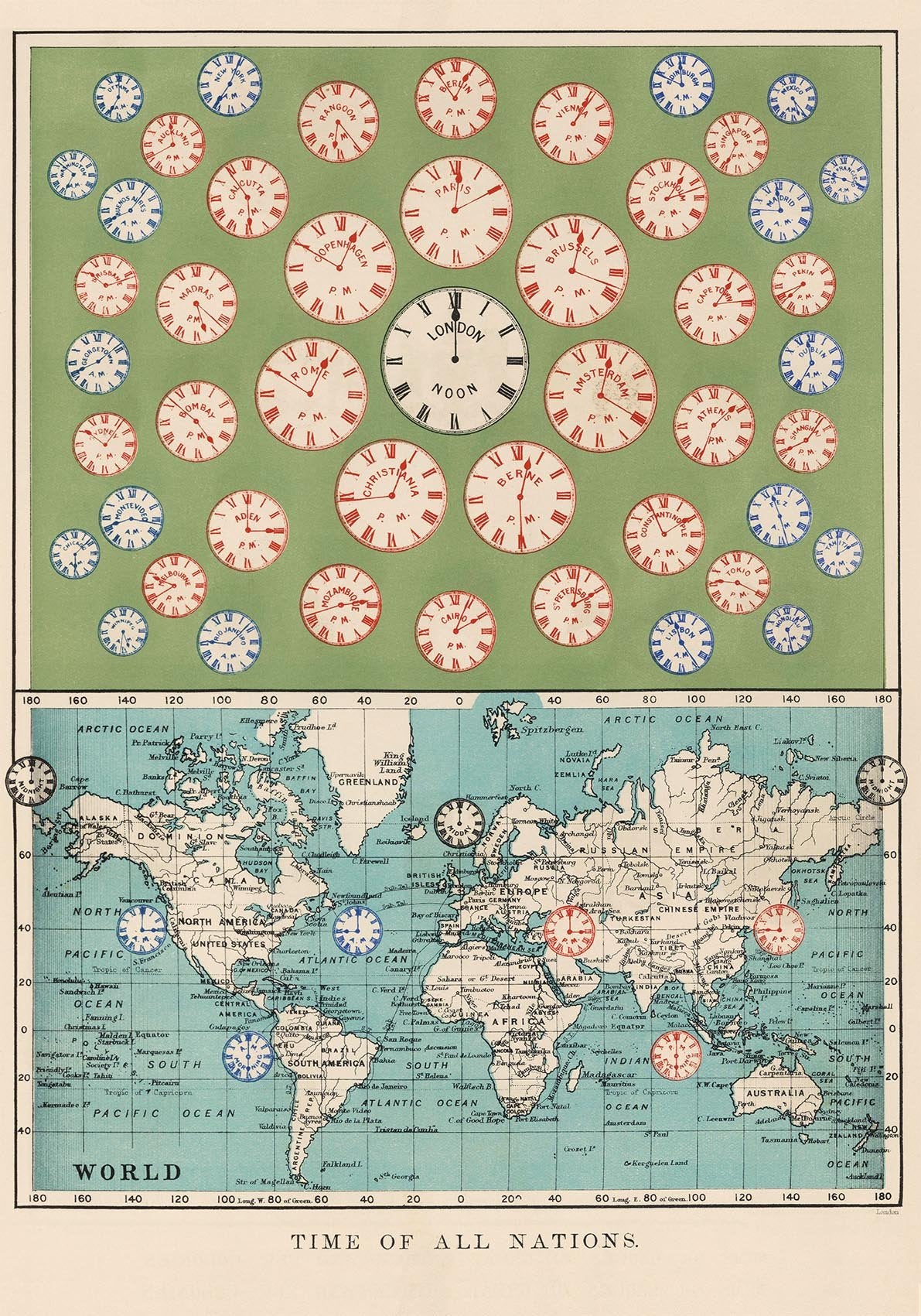 Time of all Nations Map