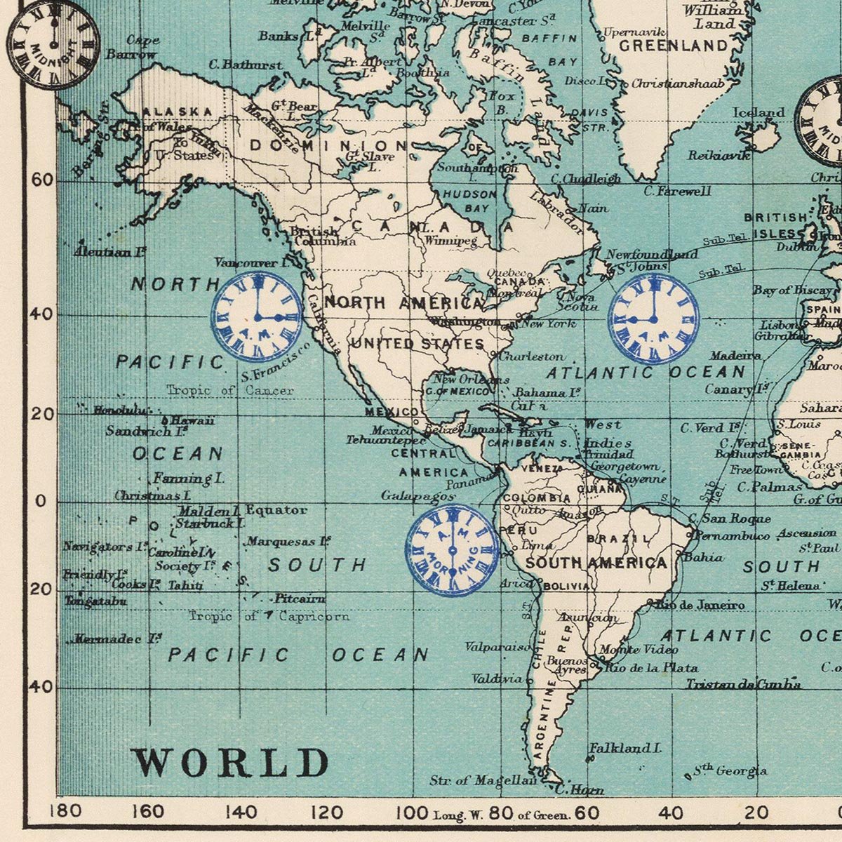 Time of all Nations Map