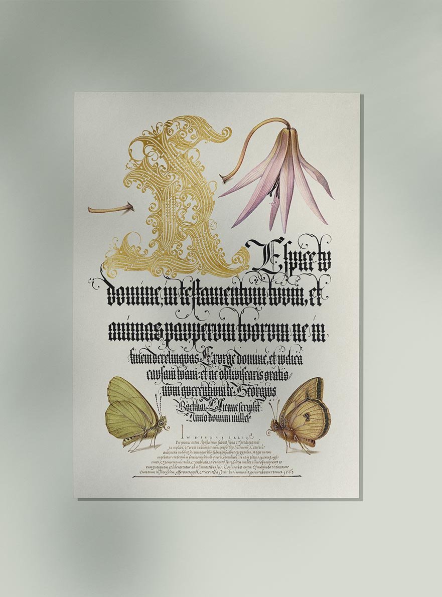 Botanical Calligraphy Poster Nr 23