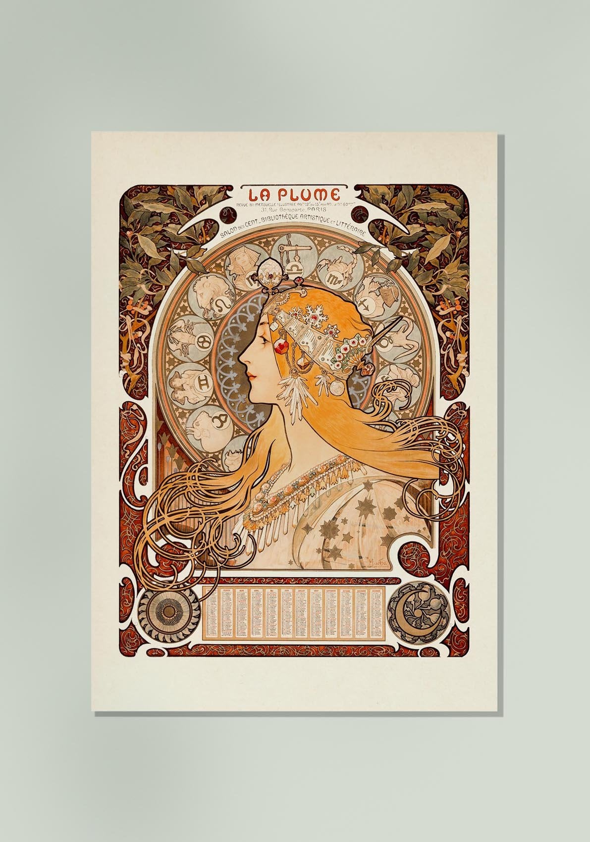 La Plume by Alphonse Mucha