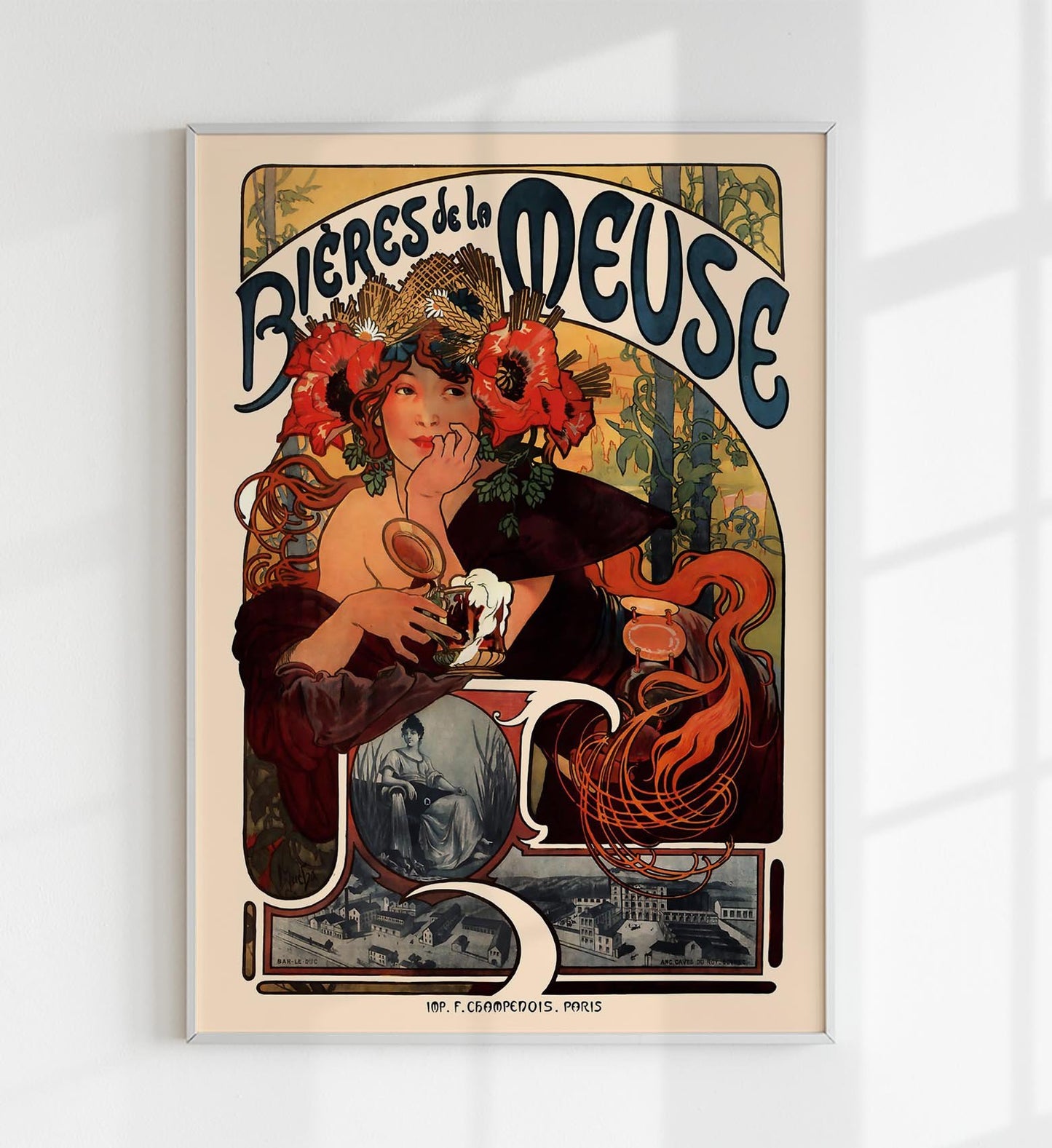 Bieres de la Meuse by Alphonse Mucha
