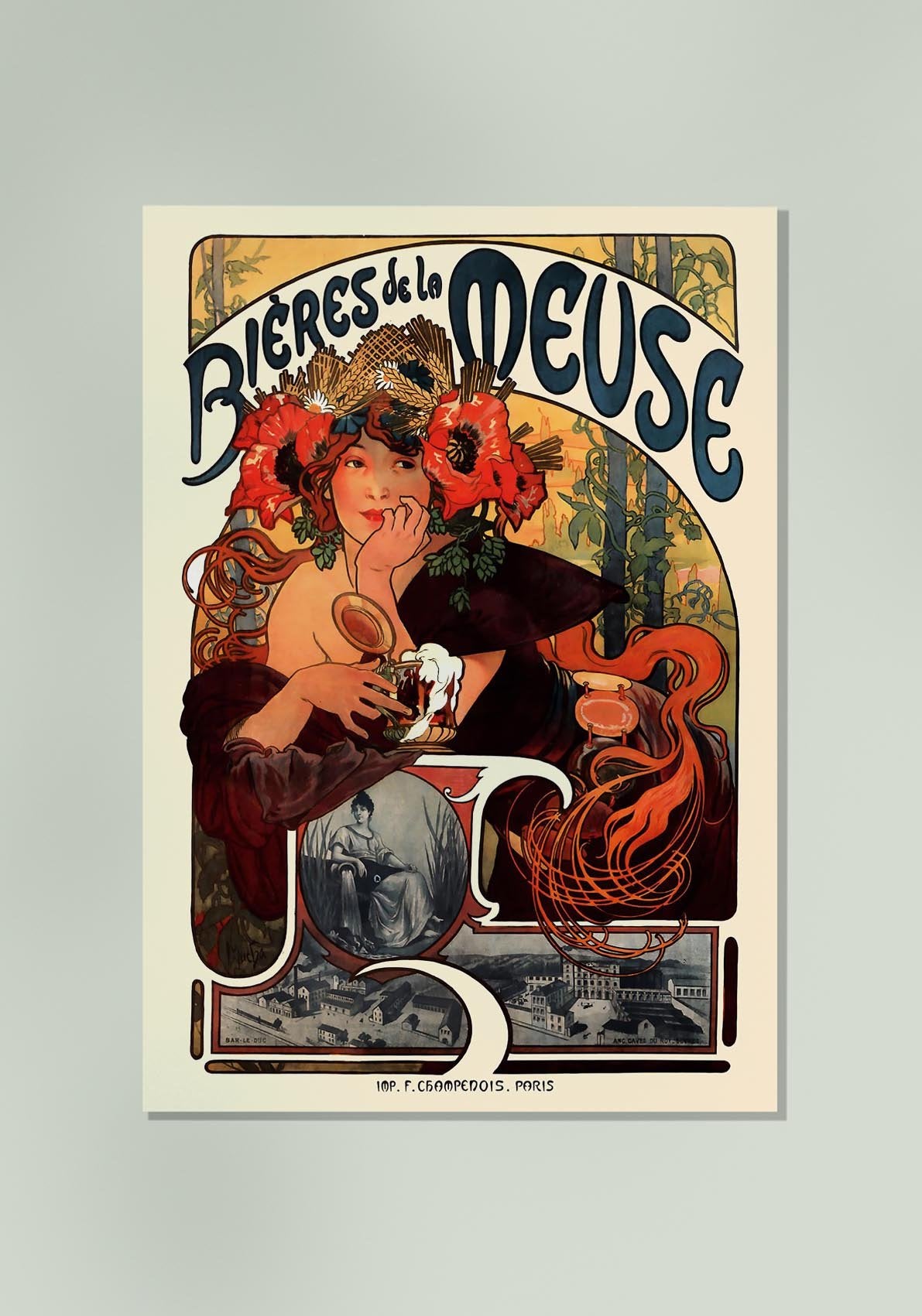 Bieres de la Meuse by Alphonse Mucha