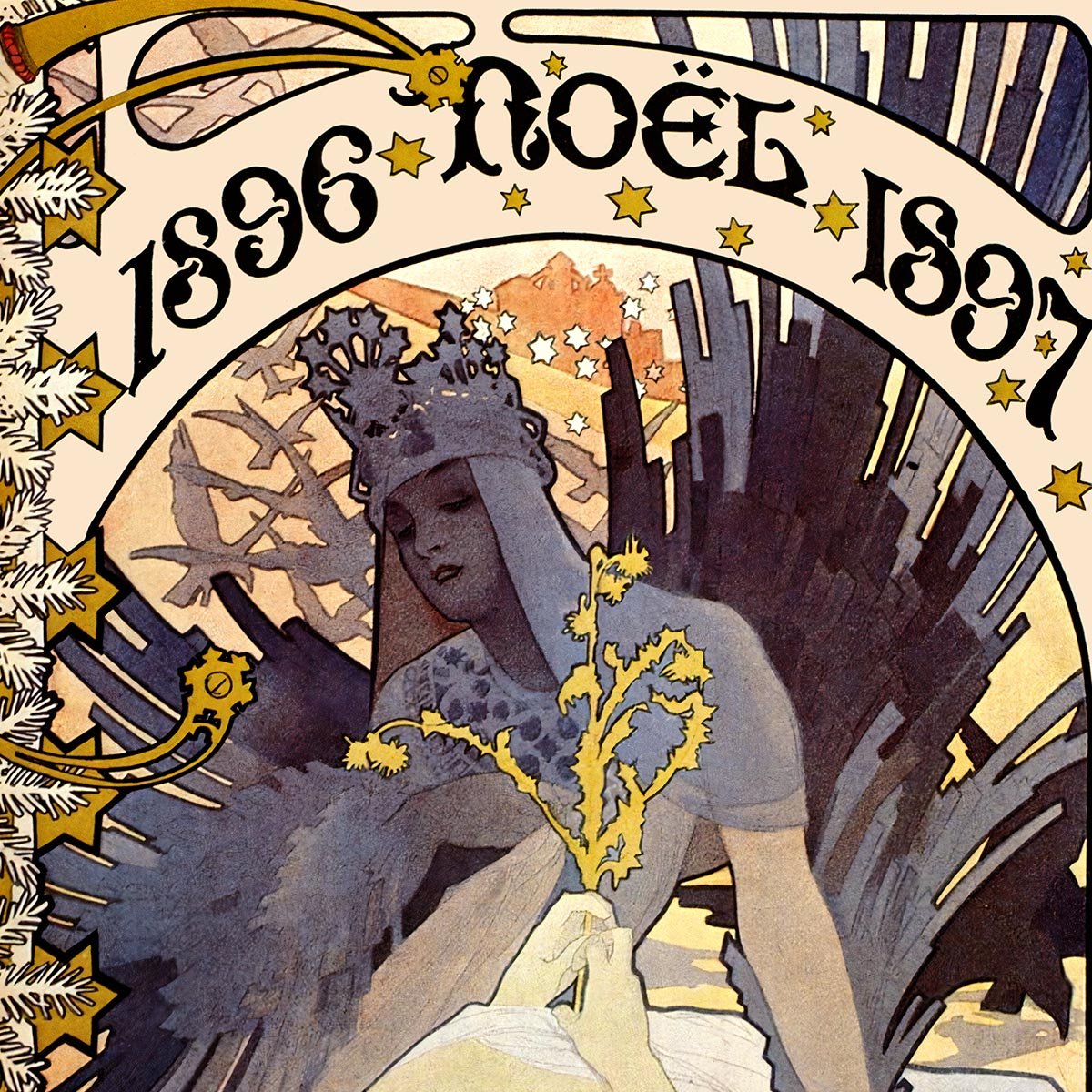 "1896 Noel 1897" by Alphonse Mucha
