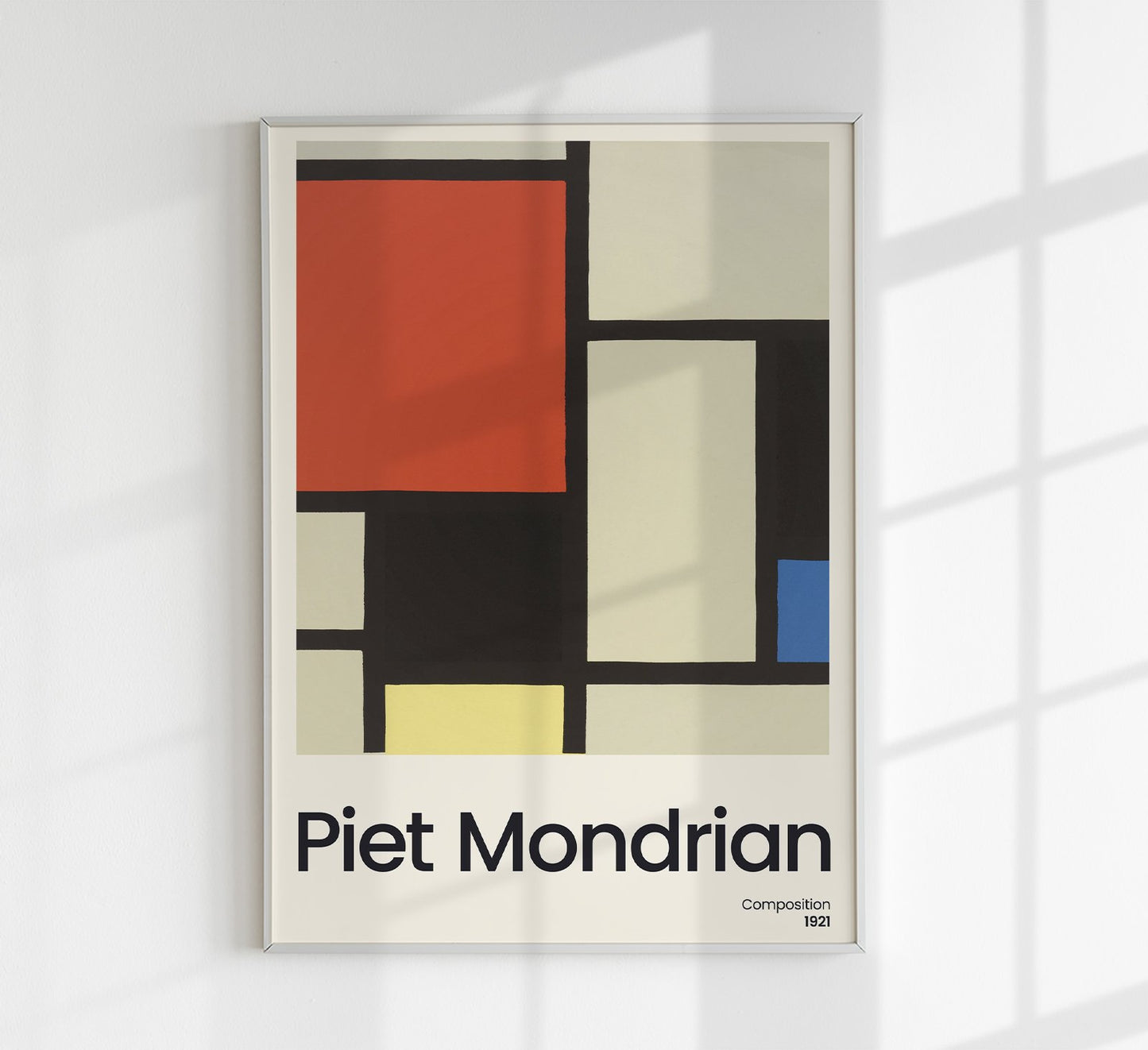 Composition By Piet Mondrian Exhibition Poster