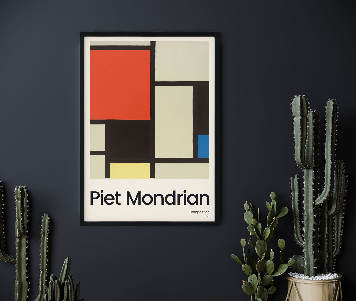 Composition By Piet Mondrian Exhibition Poster