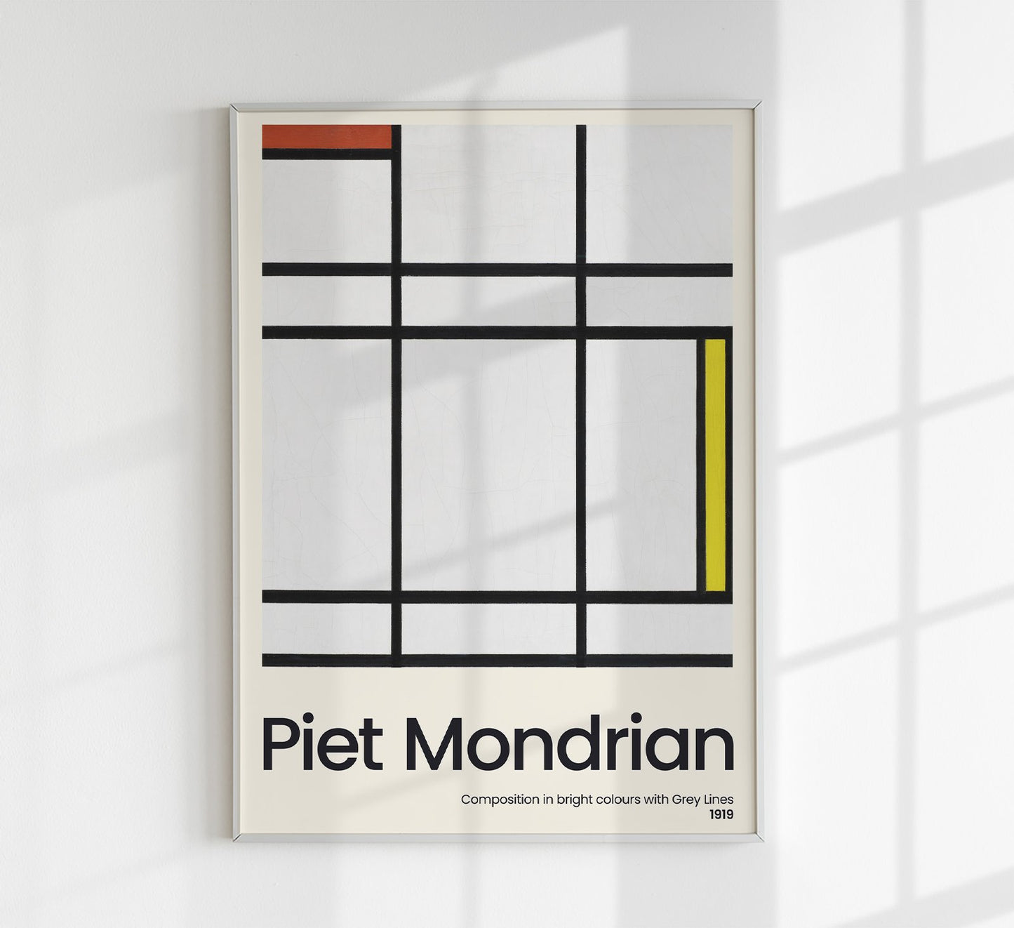 Composition in White, Red, and Yellow By Piet Mondrian Exhibition Poster