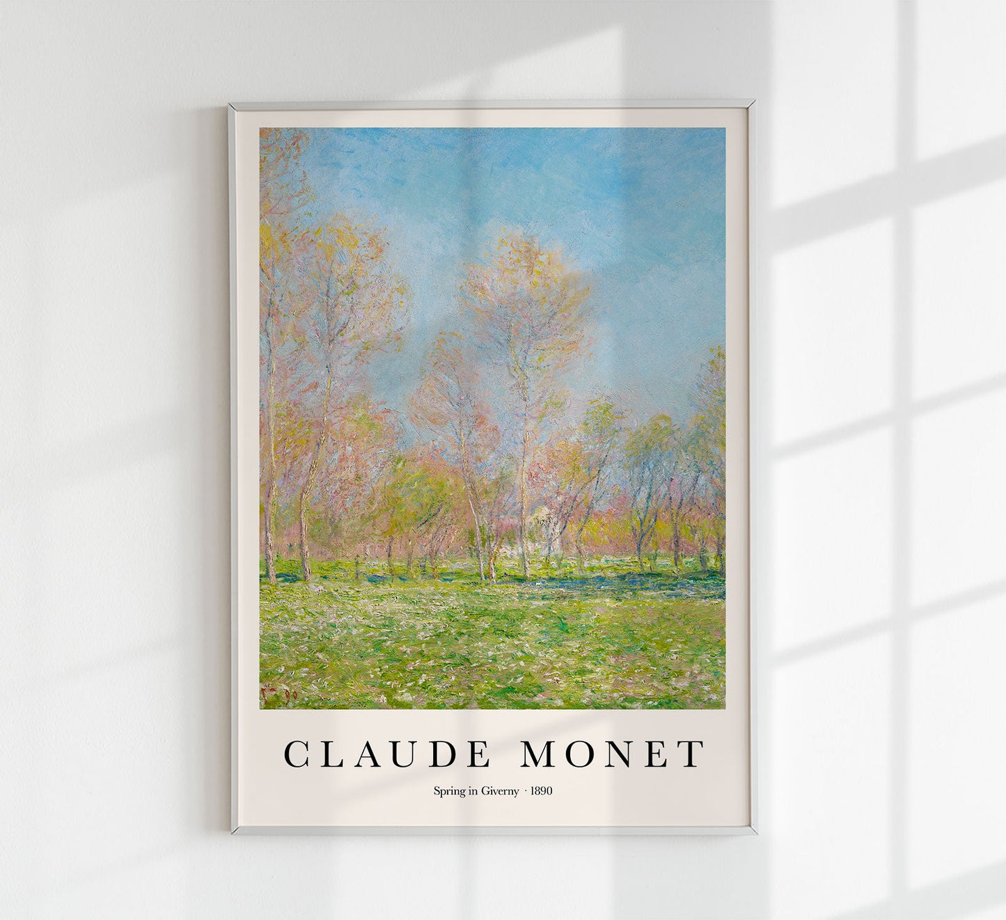 Spring in Giverny by Claude Monet Art Exhibition Poster