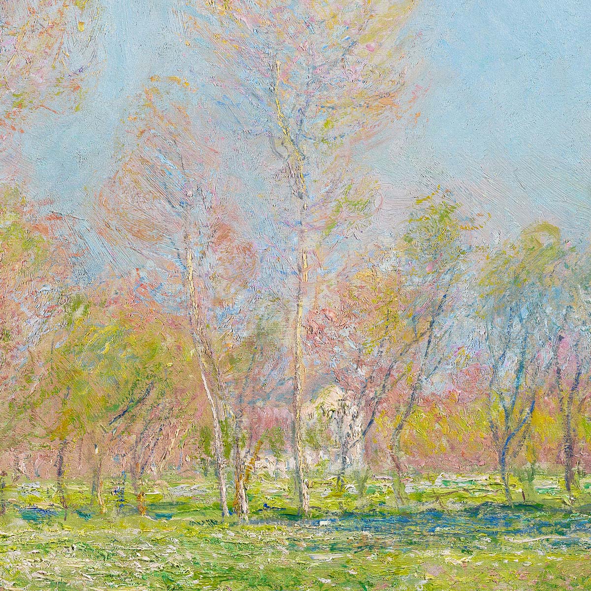 Spring in Giverny by Claude Monet Art Exhibition Poster