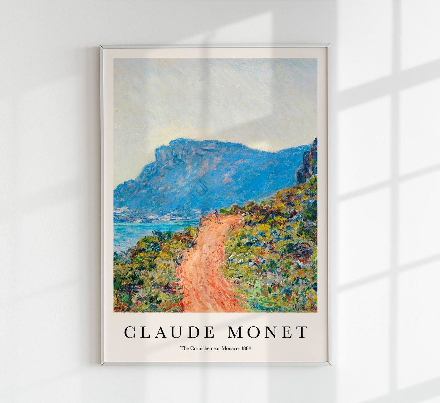 The Corniche near Monaco by Claude Monet Art Exhibition Poster