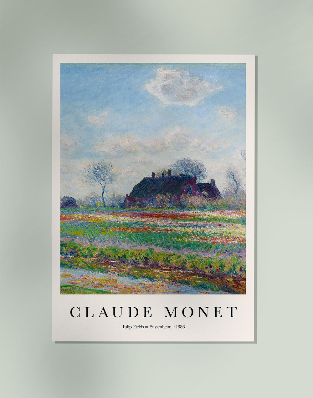 Tulip Fields at Sassenheim by Claude Monet Art Exhibition Poster