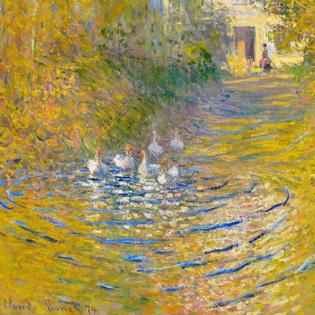 The Geese by Claude Monet Art Exhibition Poster