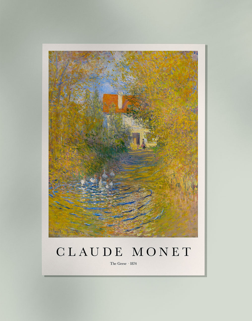 The Geese by Claude Monet Art Exhibition Poster