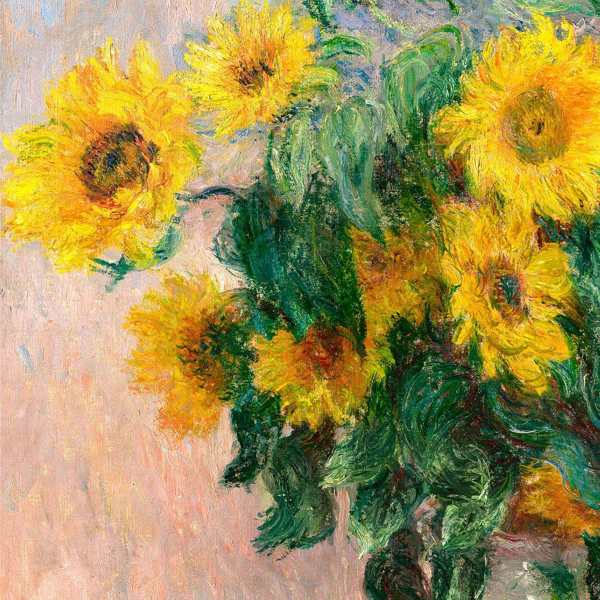 Bouquet of Sunflowers by Claude Monet Art Exhibition Poster