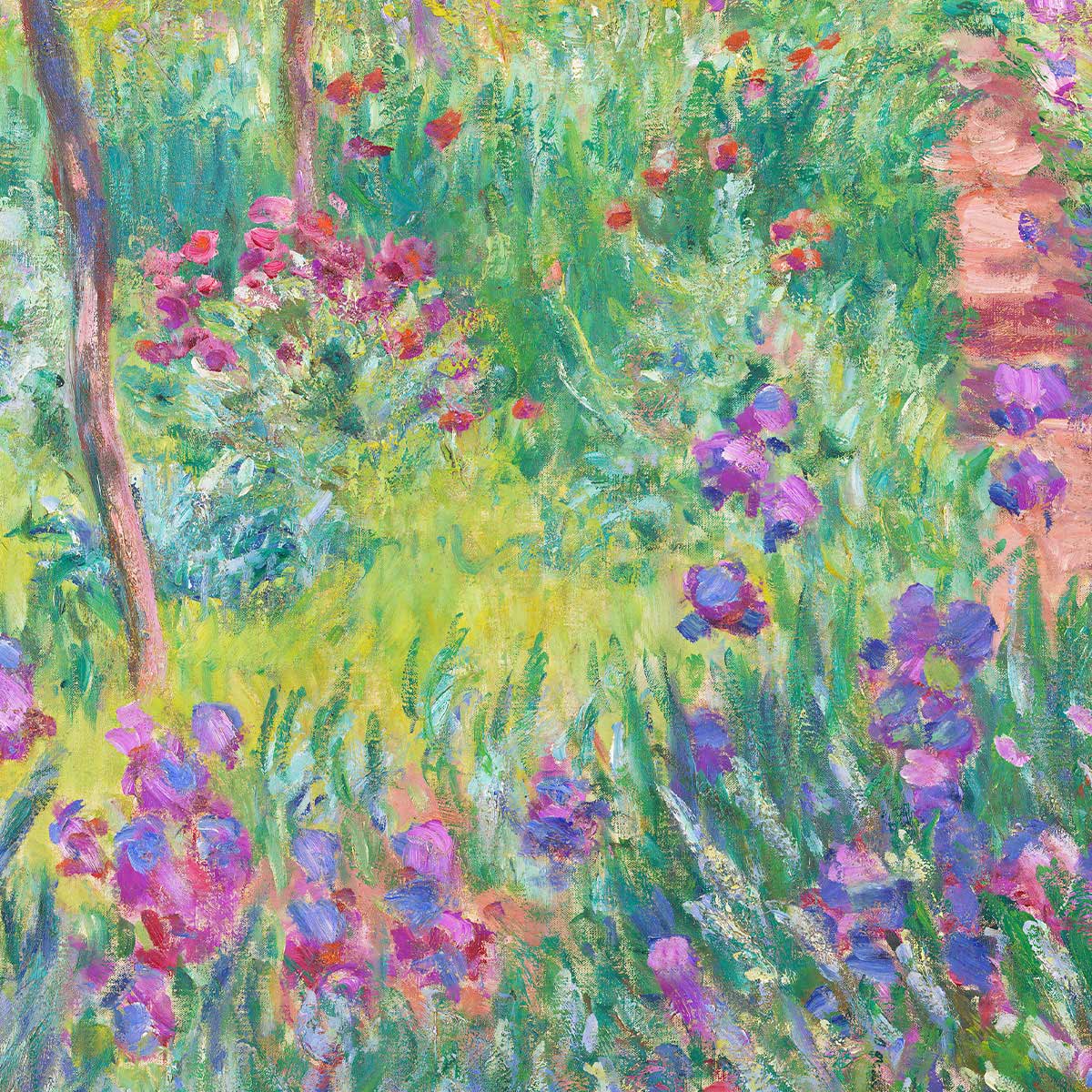 The Artist's Garden in Giverny by Claude Monet Art Exhibition Poster