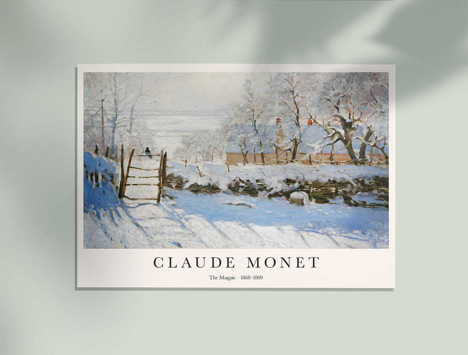 The Magpies by Claude Monet Art Exhibition Poster