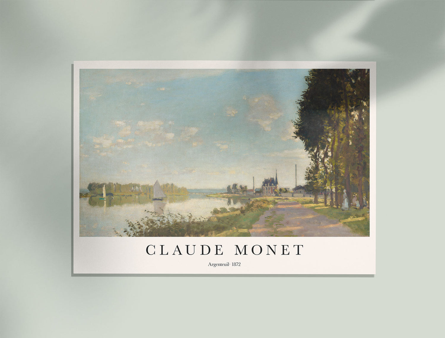 Argenteuil by Claude Monet Art Exhibition Poster