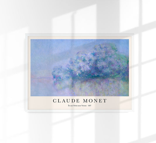 Île aux Orties near Vernon by Claude Monet Art Exhibition Poster