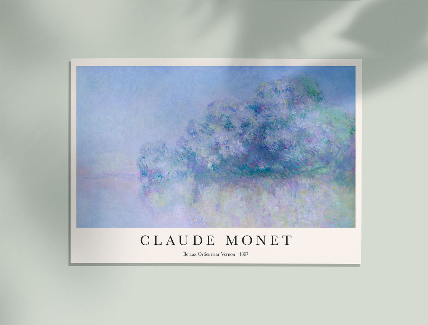 Île aux Orties near Vernon by Claude Monet Art Exhibition Poster