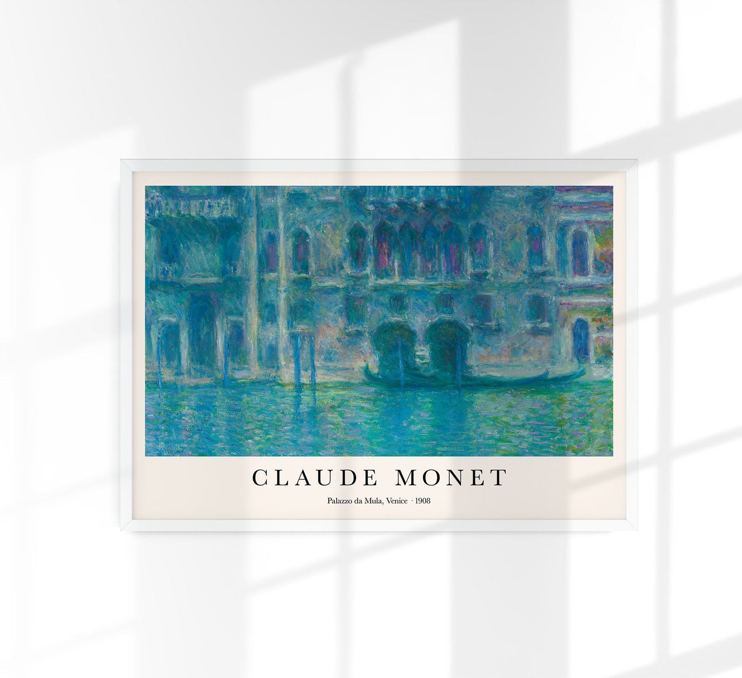 Palazzo da Mula, Venice by Claude Monet Art Exhibition Poster