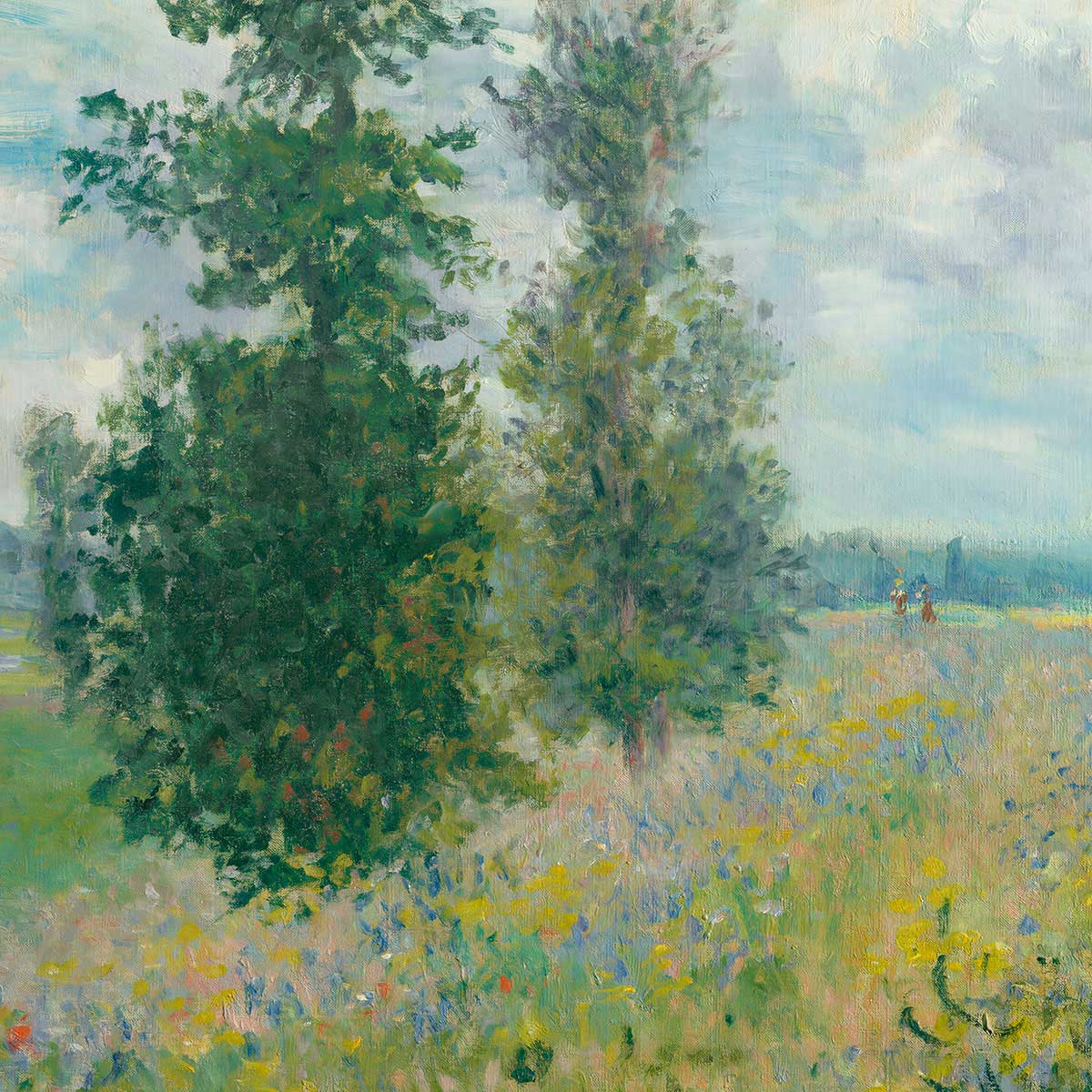 Poppy Fields near Argenteuil by Claude Monet Art Exhibition Poster