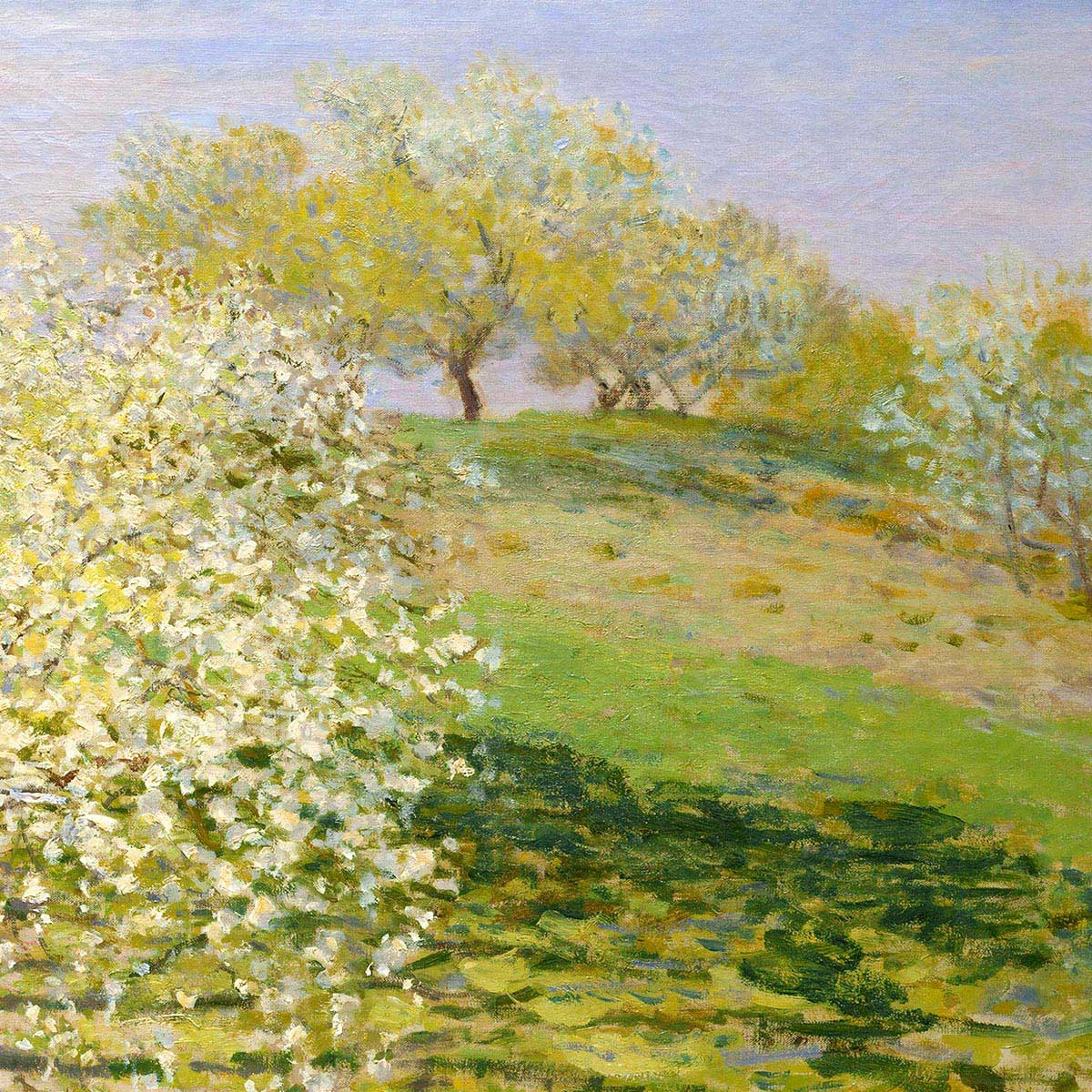 Spring, Fruit Trees in Bloom by Claude Monet Art Exhibition Poster