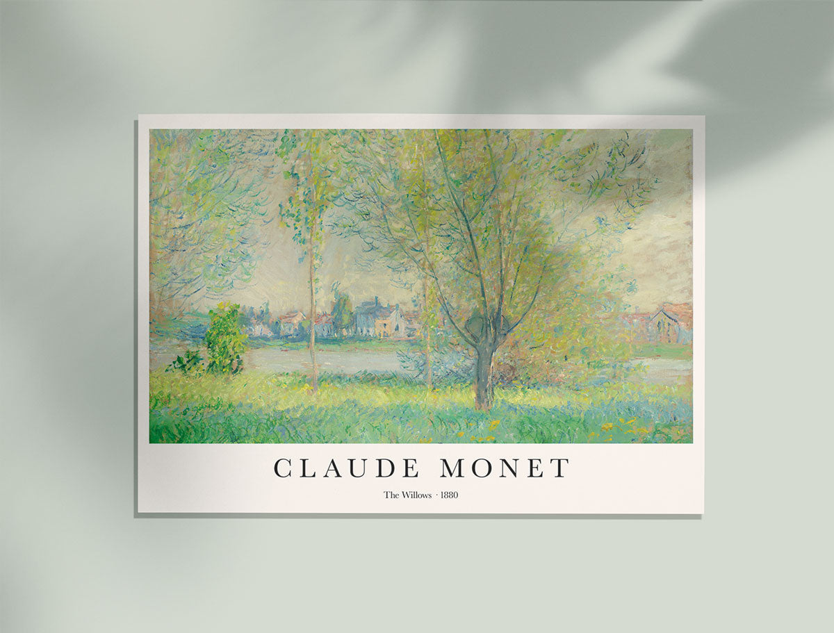 The Willows by Claude Monet Art Exhibition Poster
