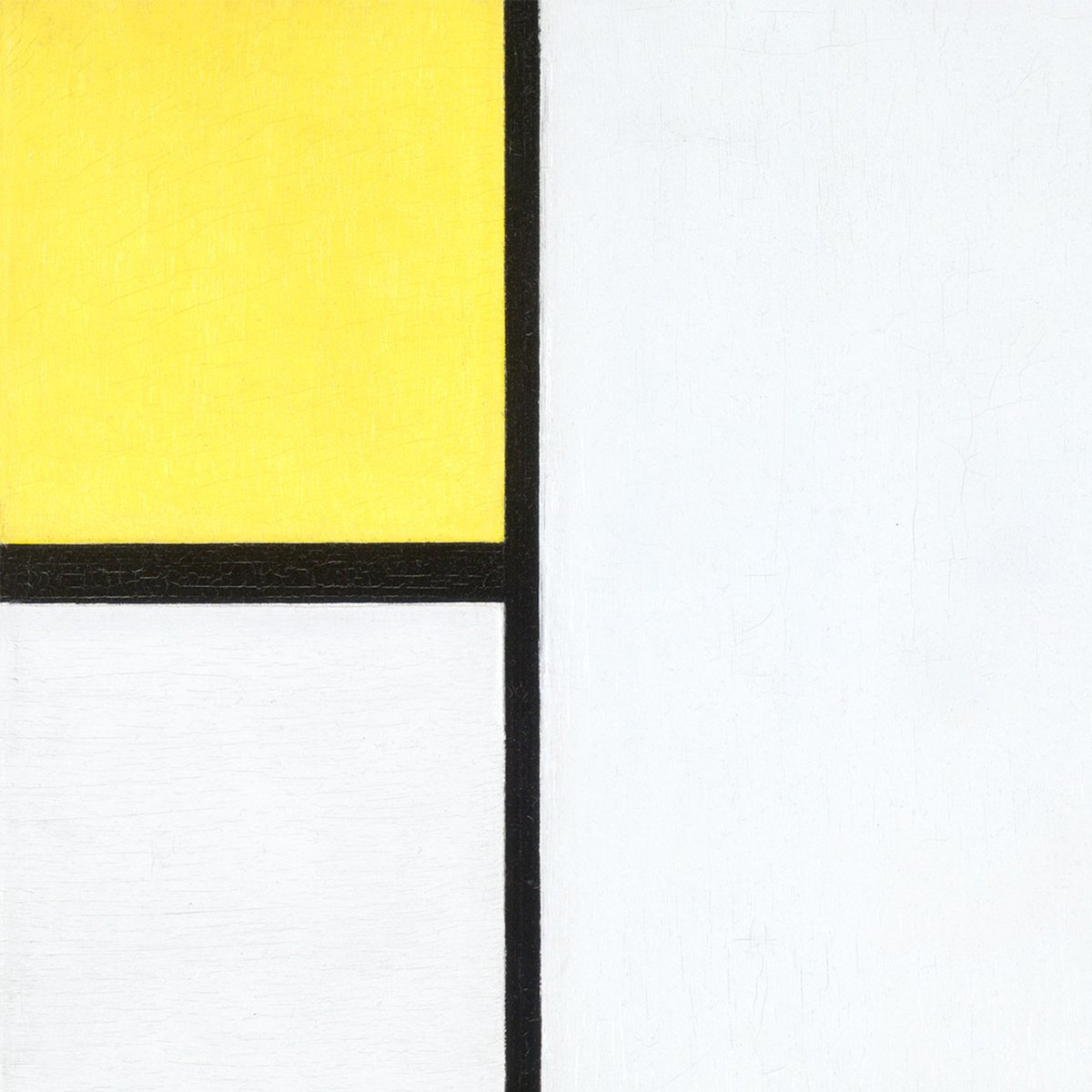 Composition with Yellow, Blue, Black and Light Blue By Piet Mondrian