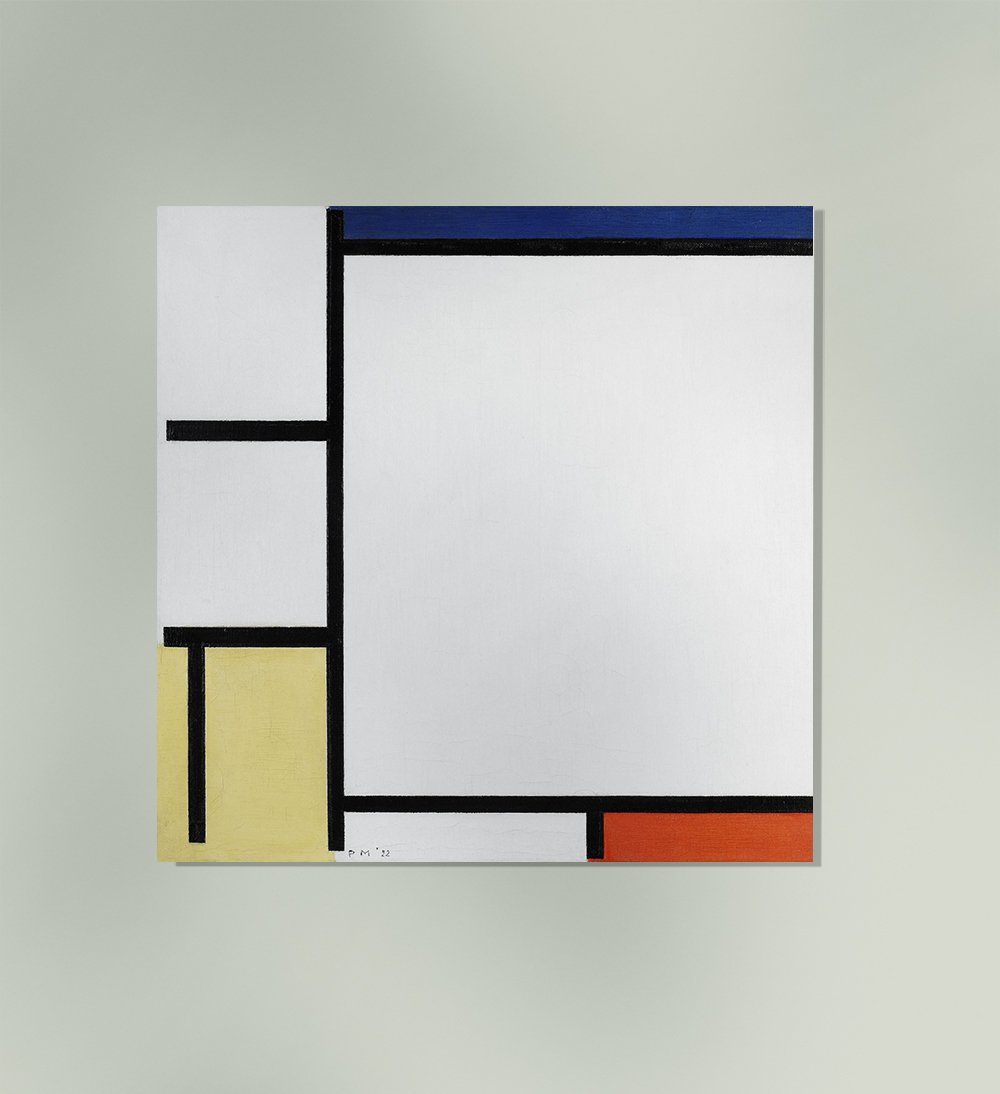 Composition with Blue, Red, Yellow, and Black By Piet Mondrian