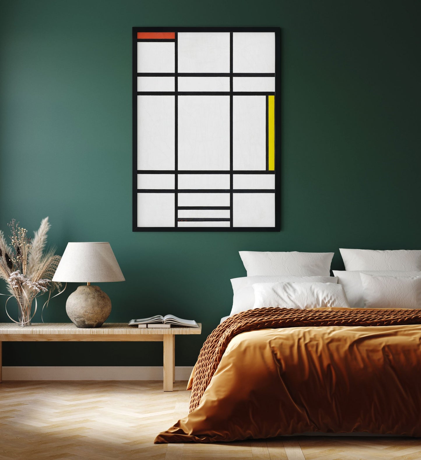 Composition in White, Red, and Yellow By Piet Mondrian