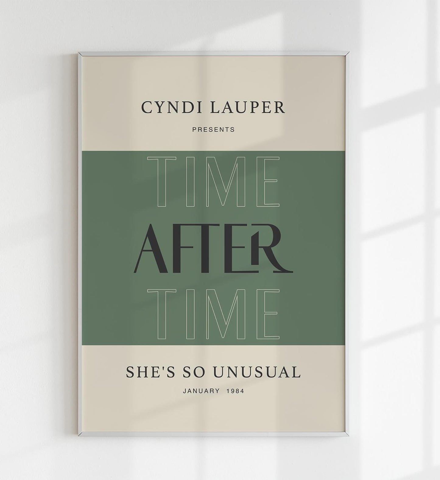 Time after Time by Cyndi Lauper